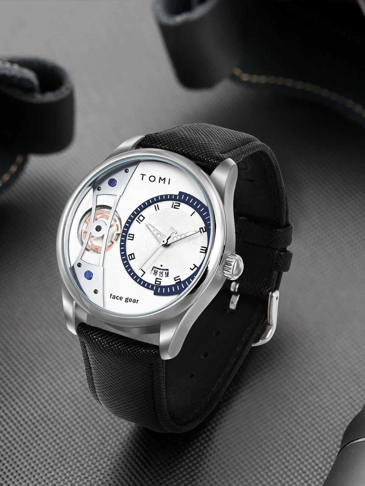 Minimalist Quartz Watch – Luxury Double Strap Set for Business Gift