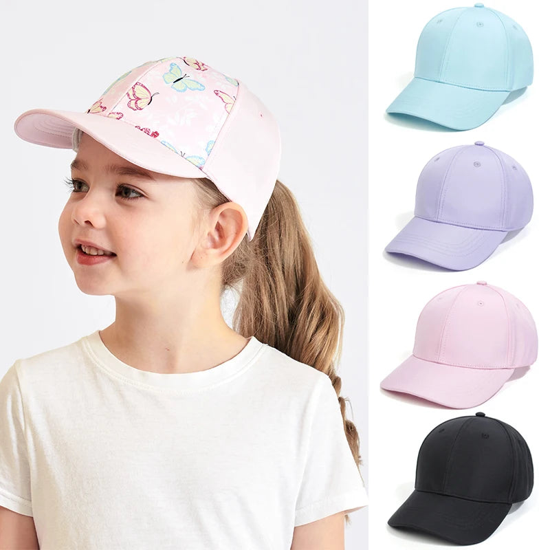 Adjustable Kids Baseball Cap – Sun Protection Hat for Outdoor Summer Travel