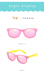 Silicone Kids Sunglasses – UV400 TR90 Goggles for Outdoor UV Protection