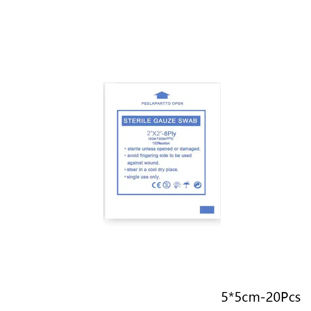 Sterile Cotton Gauze Pads – 8-Layer Medical Wound Dressing for First Aid