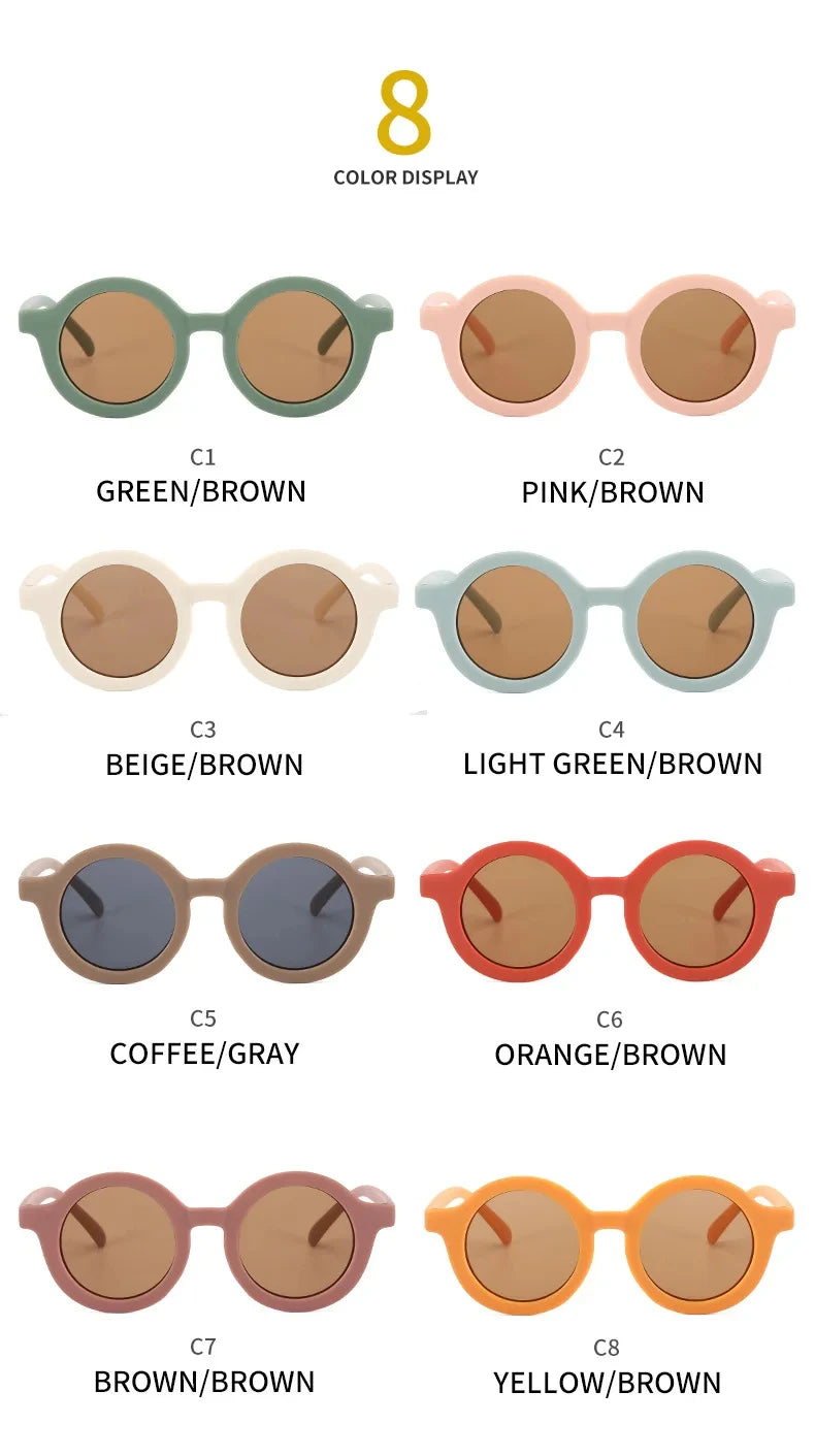 Childrens UV400 Plastic Sunglasses – Lightweight Protective Eyewear for Kids