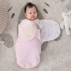 Velvet Baby Sleeping Bag – Hooded Anti-kick Swaddle for Newborn Sleep