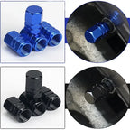 Aluminum Alloy Tire Valve Caps – Dustproof Rim Stem Covers for Automobiles