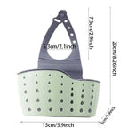 Adjustable Rubber Sink Caddy – Hanging Faucet Basket for Kitchen Organization