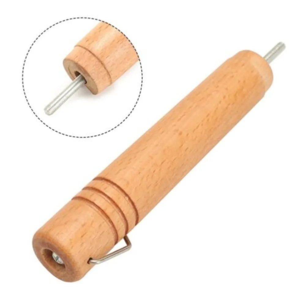 Wooden Pan Handle Replacement – 150x26mm Grip for Cookware Repair