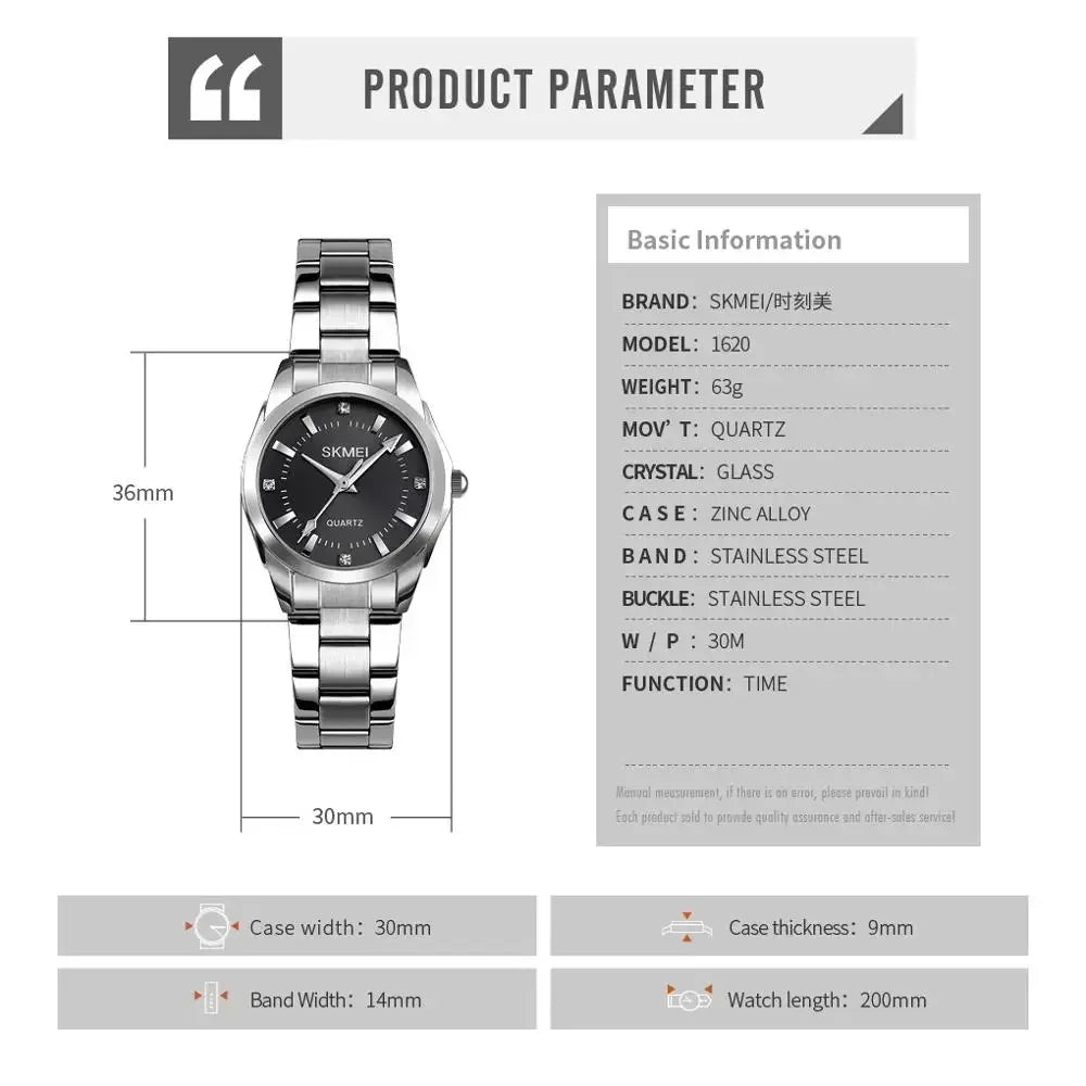 Minimalist Quartz Watch – Slim Analog Wristwatch for Women