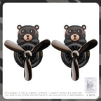 Pilot Bear Car Air Freshener – Cartoon Vent Clip for Interior Decoration