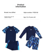 Boys Two-Piece Swimsuit – UV Protection Swimwear for Summer Swimming