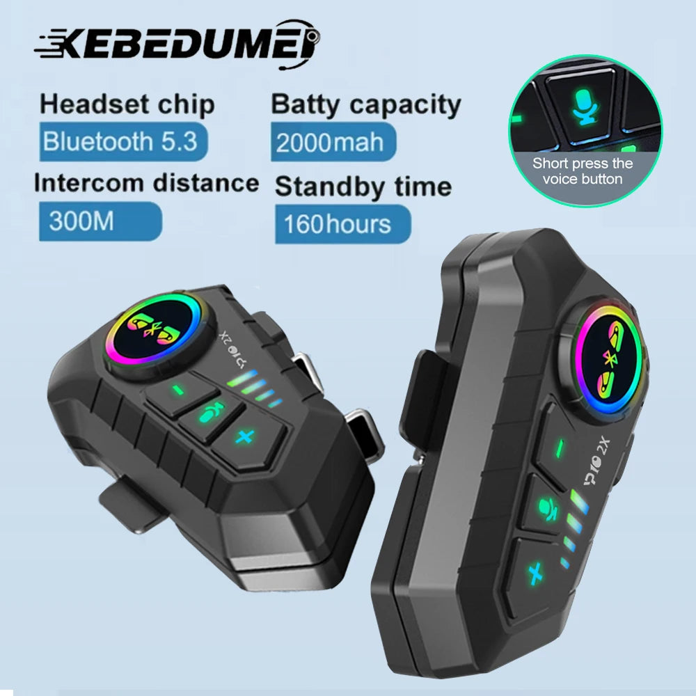 Wireless Motorcycle Intercom Headset – Bluetooth Helmet Audio for Riders
