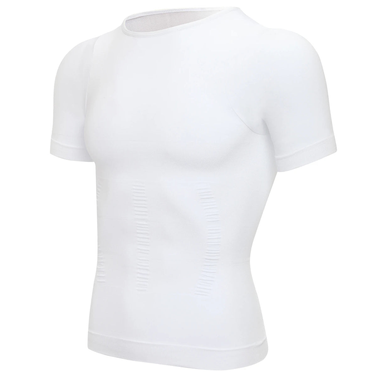 Men's Compression Shapewear Shirt – V-Neck Tummy Control for Fitness Workout