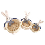 Miniature Easter Bunny Basket – Reusable Decorative Storage for Holiday Decor