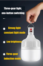 Portable LED Camping Lantern – Rechargeable Motion Sensor Light for Outdoor Emergencies