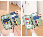 RFID Leather Passport Wallet – Anti-Theft Card Holder for Travel