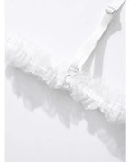 Pink Lace Bodysuit – Bow Knot Perspective Lingerie for Sexy Cosplay