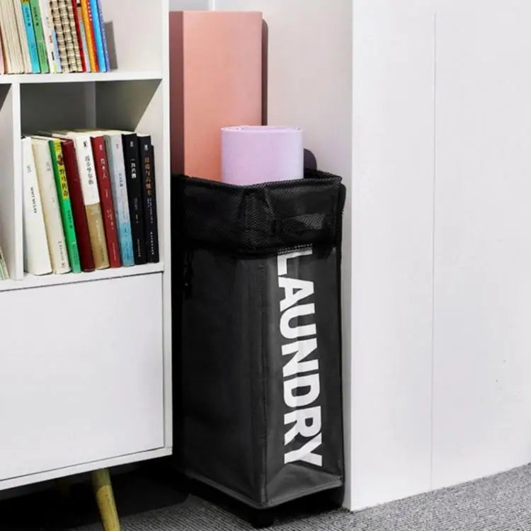 Rolling Laundry Basket – Large Capacity Waterproof Hamper for Yoga Storage