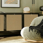 Honeycomb Grid Wallpaper – Luxury Chinese Retro Style for Home Decor