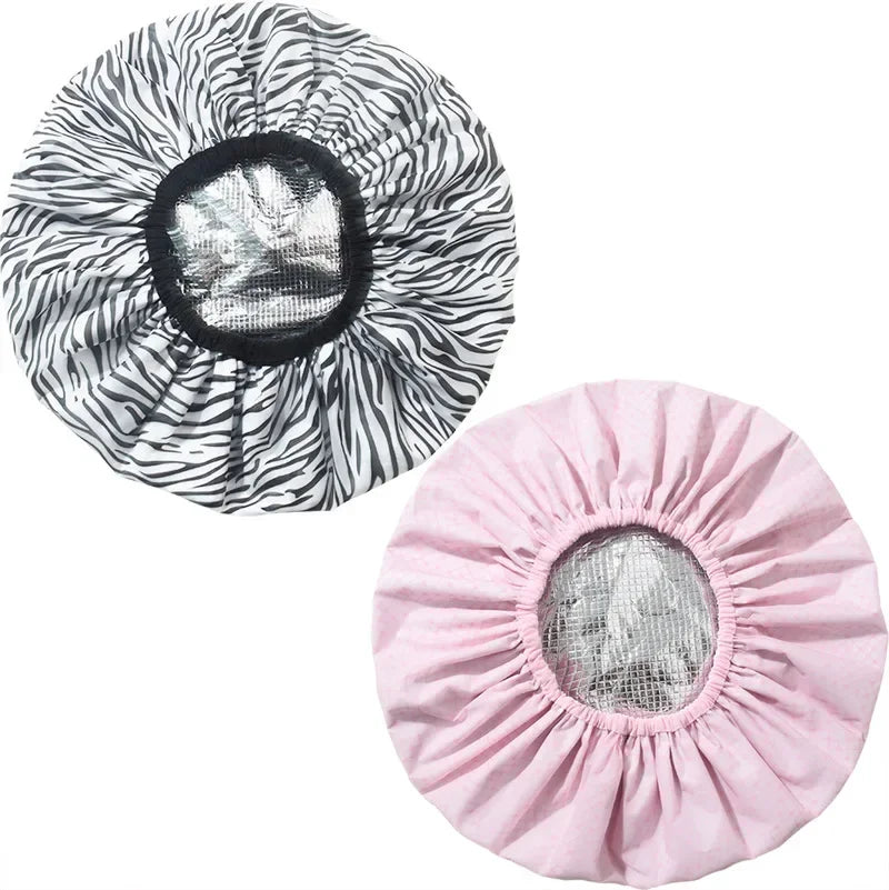 Self-Heating Thermal Hair Mask Cap – Insulated Foil Hat for Deep Conditioning