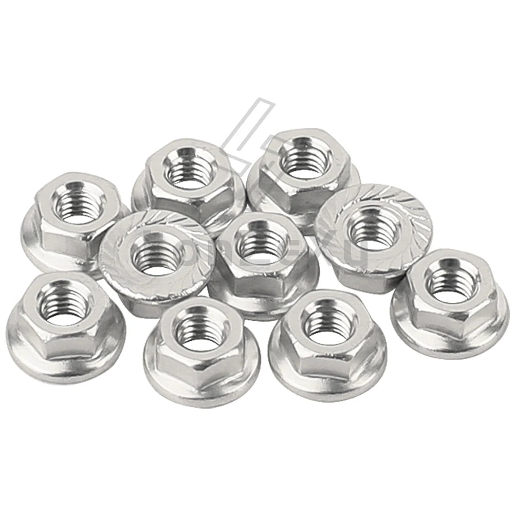 Aluminum Alloy Flange Lock Nut M4 – Universal Parts for 1/10 RC Crawler