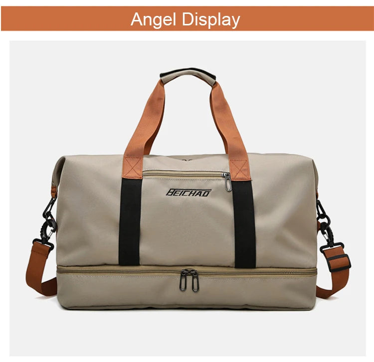 Portable Duffle Gym Bag – Lightweight Fitness Carry-on for Travel and Sports