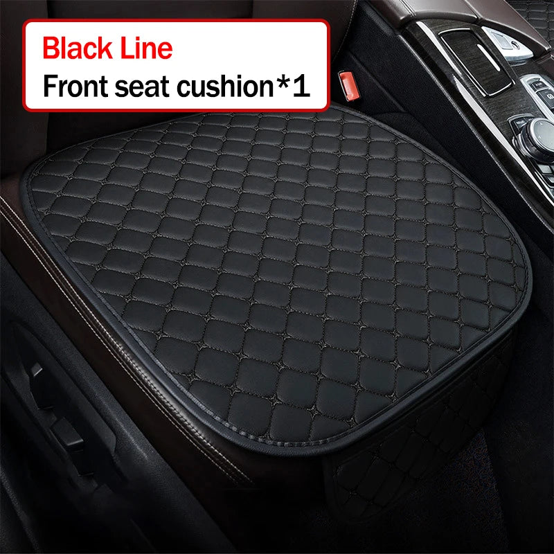 Universal PU Leather Car Seat Cover – Minimalist Soft Cushion for Auto Interior