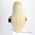 Long Straight Synthetic Wig – 26-Inch Colored Hair for Cosplay Halloween