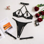Tassel Lingerie Set – Cut Out Two Piece Set for Sexy Women's Underwear