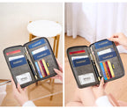 RFID Leather Passport Wallet – Anti-Theft Card Holder for Travel