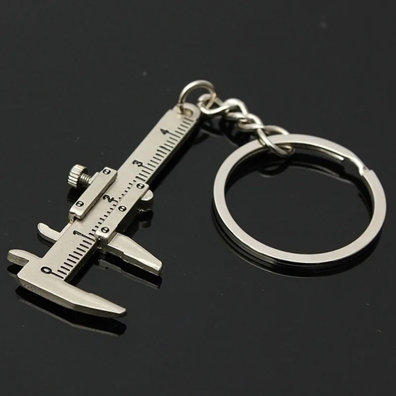 Metal Vernier Caliper Keychain – Miniature Bottle Opener for Car Accessories