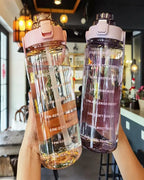 Large Capacity Plastic Water Cup – Straw Tumbler for Outdoor Camping