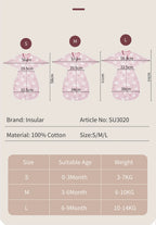Cotton Baby Sleeping Bag – Anti-Shock Swaddle for Newborn Sleep