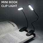 Mini LED Book Clip Light – Battery Powered Eye Protection for Night Reading