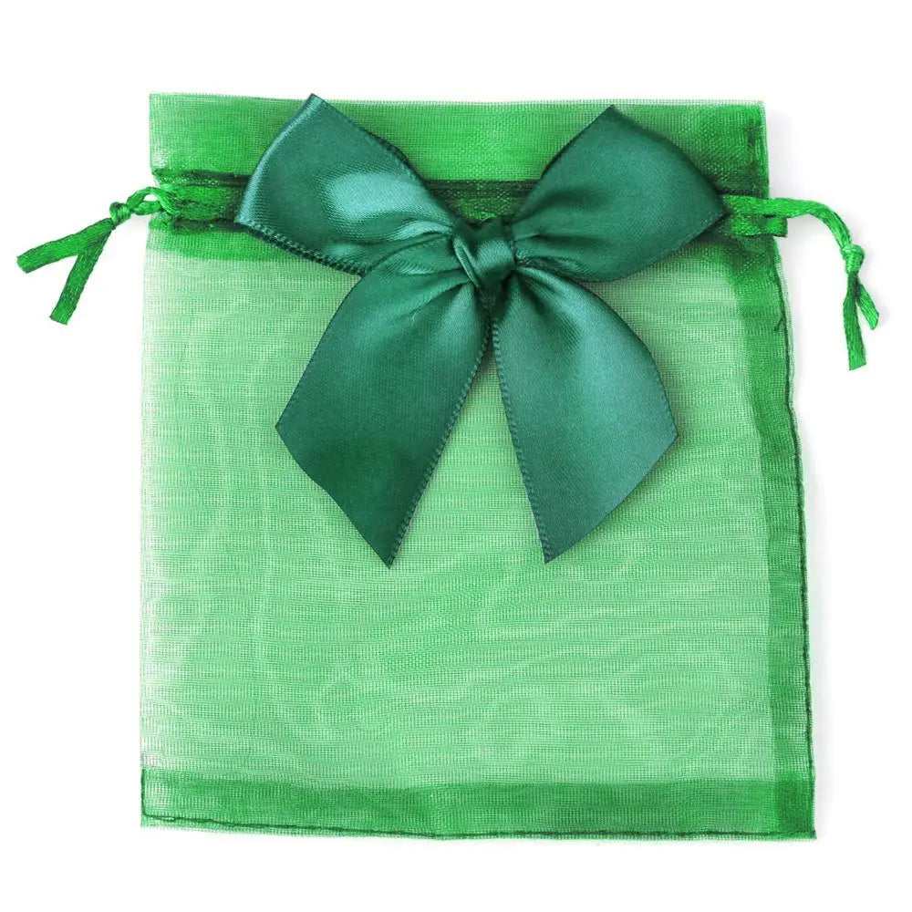 Organza Drawstring Gift Bags – Bowknot Pouches for Wedding Jewelry Packing