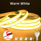 Waterproof COB LED Strip – Flexible High Brightness Ribbon for Home Lighting