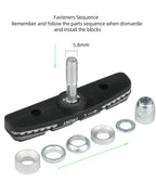 70mm V-Brake Pads – Threaded Linear Pull Shoes for Mountain Biking