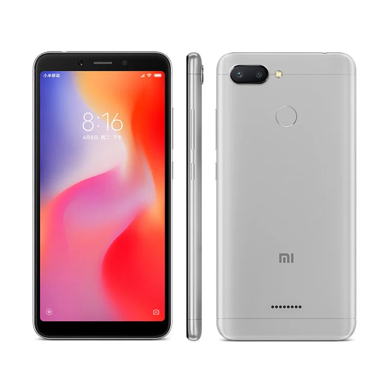 Redmi 6 Smartphone – 6.6 Inch Display with Fingerprint Sensor