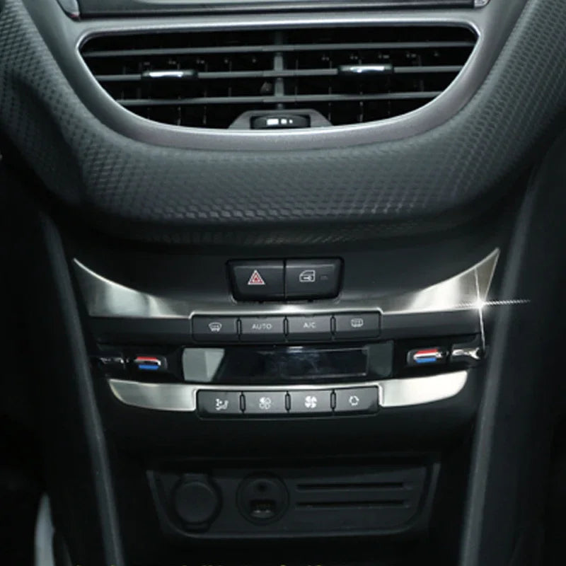 AC Control Panel Sequins – Interior Trim Stickers for Peugeot 208 2008