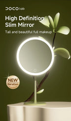 Adjustable LED Makeup Mirror – Metal Desktop Vanity Light for Daily Beauty
