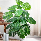 Artificial Monstera Plant – 104cm Plastic Palm Tree for Home Office Decor