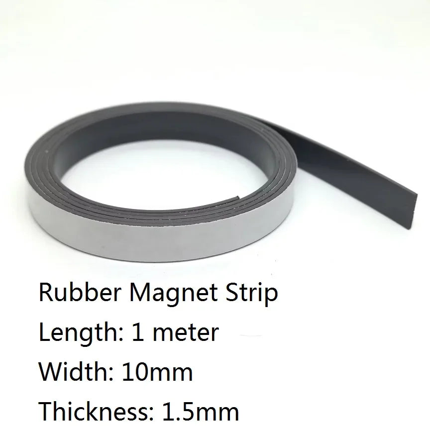 Flexible Rubber Magnetic Tape – Self-Adhesive Strip for DIY Home Crafts