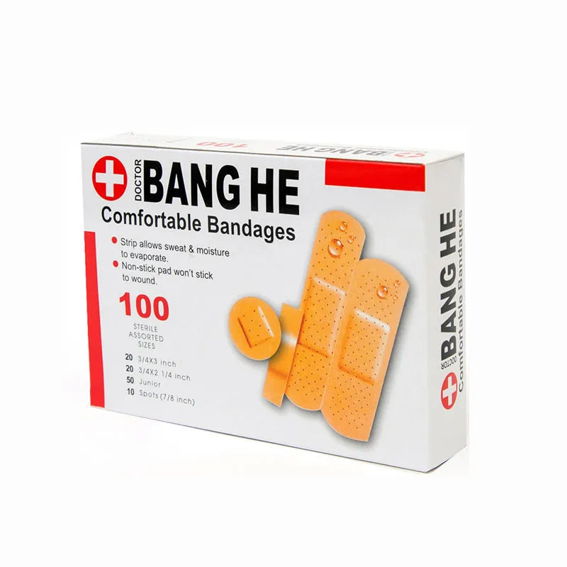 Waterproof Adhesive Bandages – Multi-Size Sterile Plasters for First Aid Kits