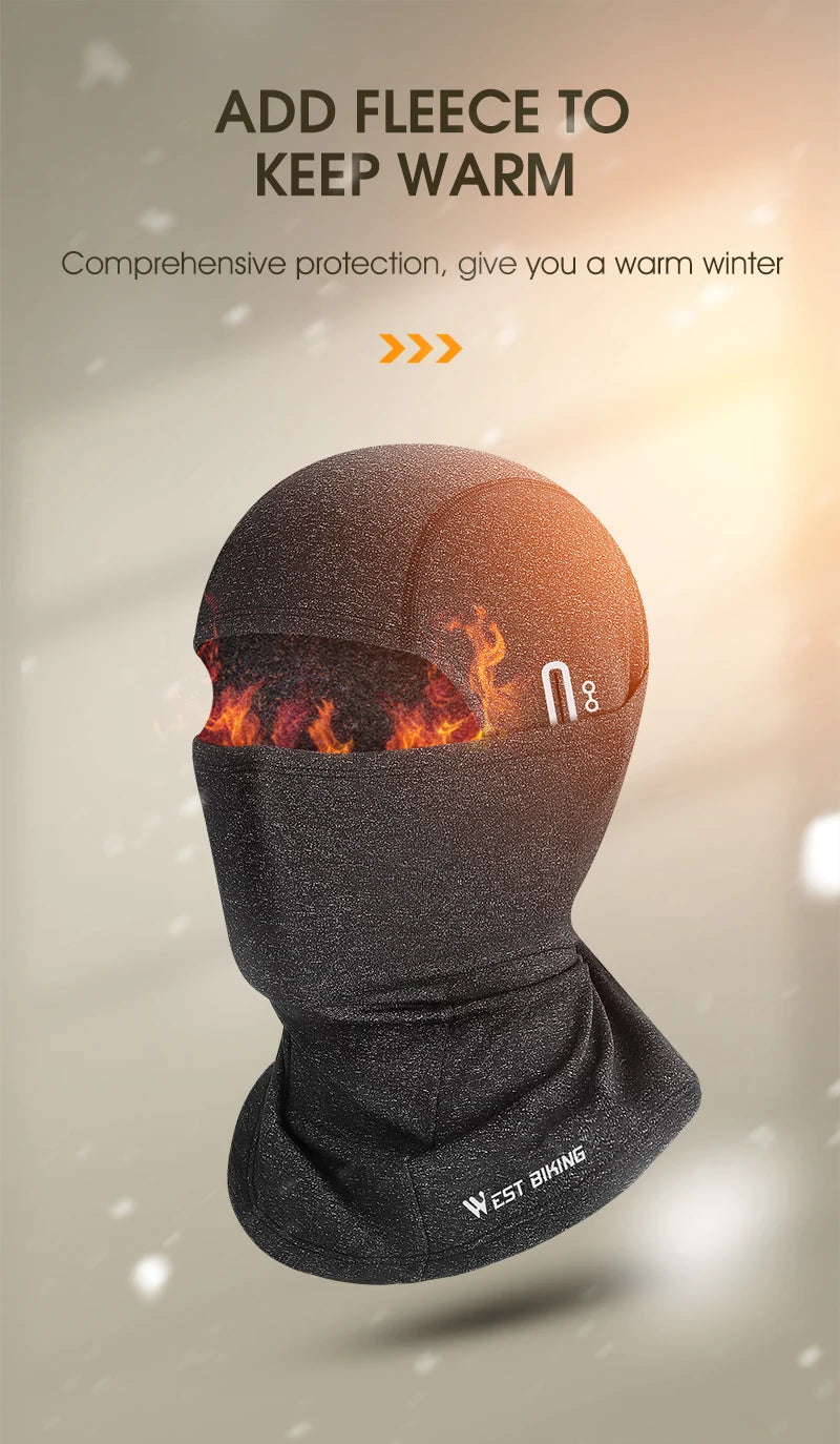 Fleece Balaclava Full Face Mask – Thermal Winter Gear for Outdoor Sports
