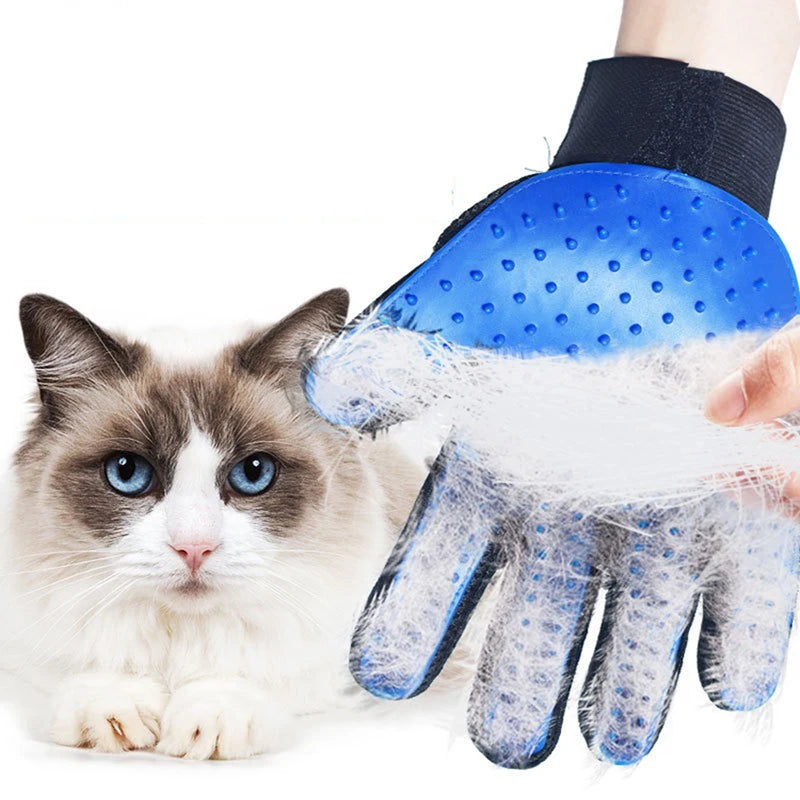 Rubber Grooming Gloves – Pet Hair Remover Brush for Dog and Cat Bathing