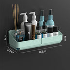 Adhesive Wall Storage Shelf – No-Drill Organizer for Bathroom and Kitchen