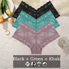 Floral Lace Panties – Sexy V-Waist Breathable Underwear for Women