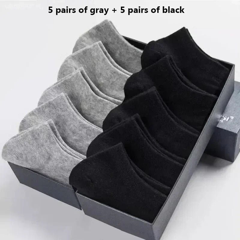 Cotton Ankle Socks – Breathable Solid Color Footwear for Sports and Gym