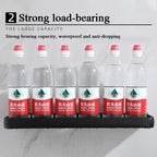 Bathroom Corner Shelf – Adhesive Black Shower Storage for Shampoo