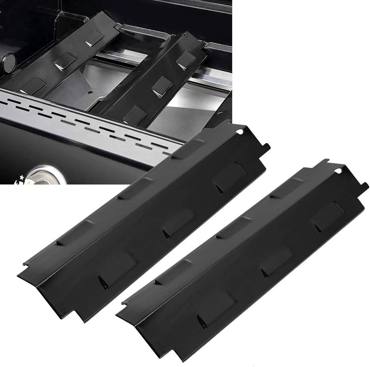 Stainless Steel Heat Shield – BBQ Flame Tamer for Gas Grill Repair