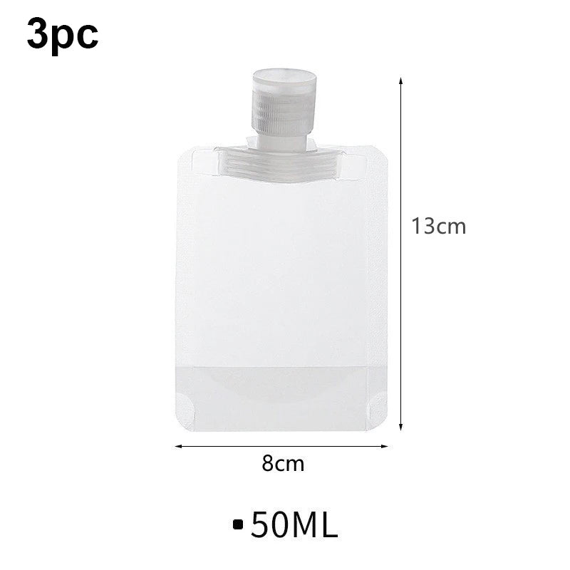 Refillable Travel Pouches – Leakproof Cosmetic Bags for Toiletries and Liquids