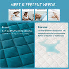 Waterproof 3D Air Fabric Mattress Protector – Breathable Bed Cover for Home