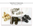 Vintage Brass Toggle Latch – Retro Metal Clasp for Wooden Boxes and Bags